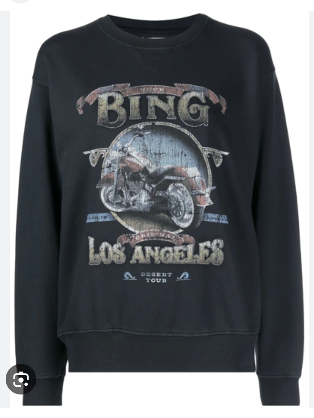 Anine Bing Ramona Biker Sweatshirt